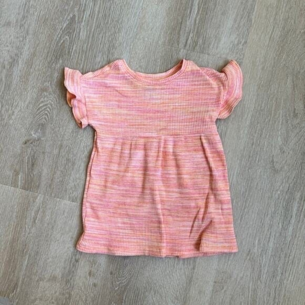 Old Navy Pink Casual Dress with Ruffle Sleeves
